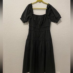 GRETCHEN SCOTT ric rac roc midi/maxi dress in black small